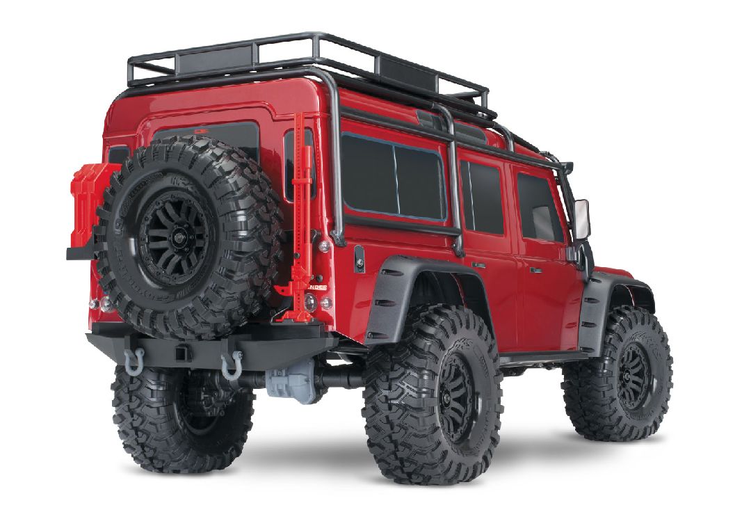 Traxxas 1/10 TRX-4 Defender 4WD RTR, Clipless Mounting - Red