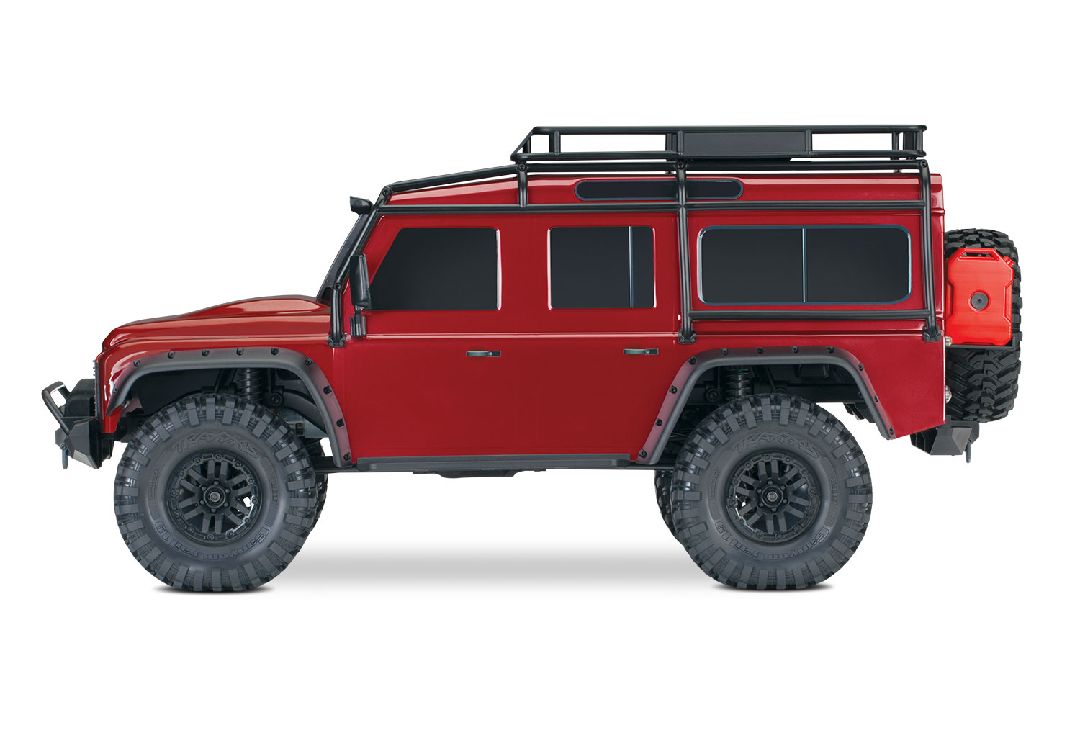 Traxxas 1/10 TRX-4 Defender 4WD RTR, Clipless Mounting - Red