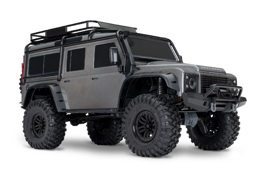 Traxxas 1/10 TRX-4 Defender 4WD RTR, Clipless Mounting - Silver