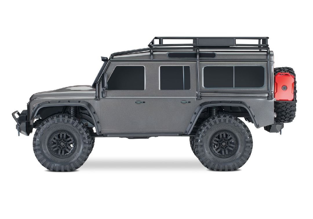 Traxxas 1/10 TRX-4 Defender 4WD RTR, Clipless Mounting - Silver