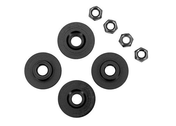 Traxxas Wheel adapter, 17mm (4)/ 5.0mm NL (4)