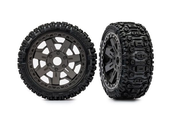 Traxxas Premount 3.0" Sledgehammer on Gray wheels (2)