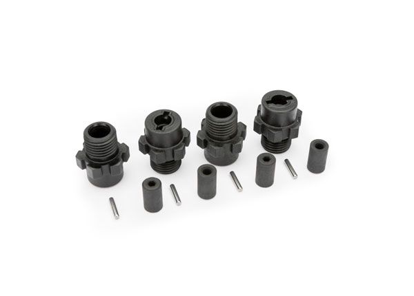 Traxxas Wheel hubs, hex (4)/ axles (4)/ axle pins (4)