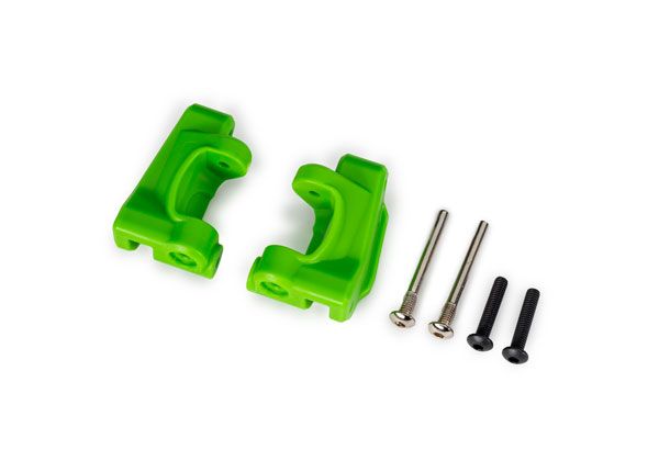 Traxxas Caster blocks, extreme heavy duty, green(2)(#9180/9181) - Click Image to Close