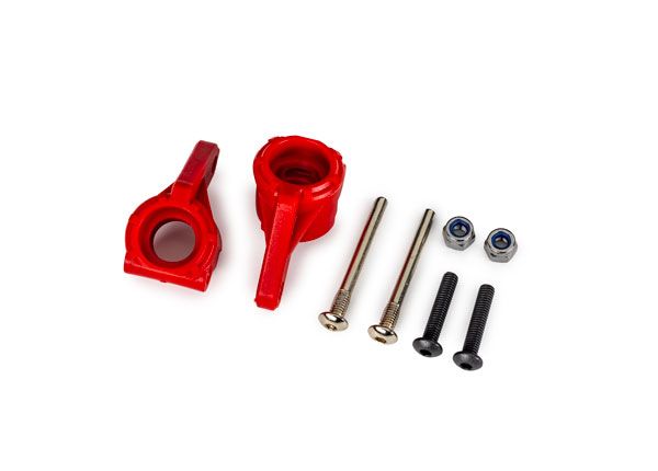 Traxxas Steering blocks, extreme HD, red(2)(#9180/9181/9182)