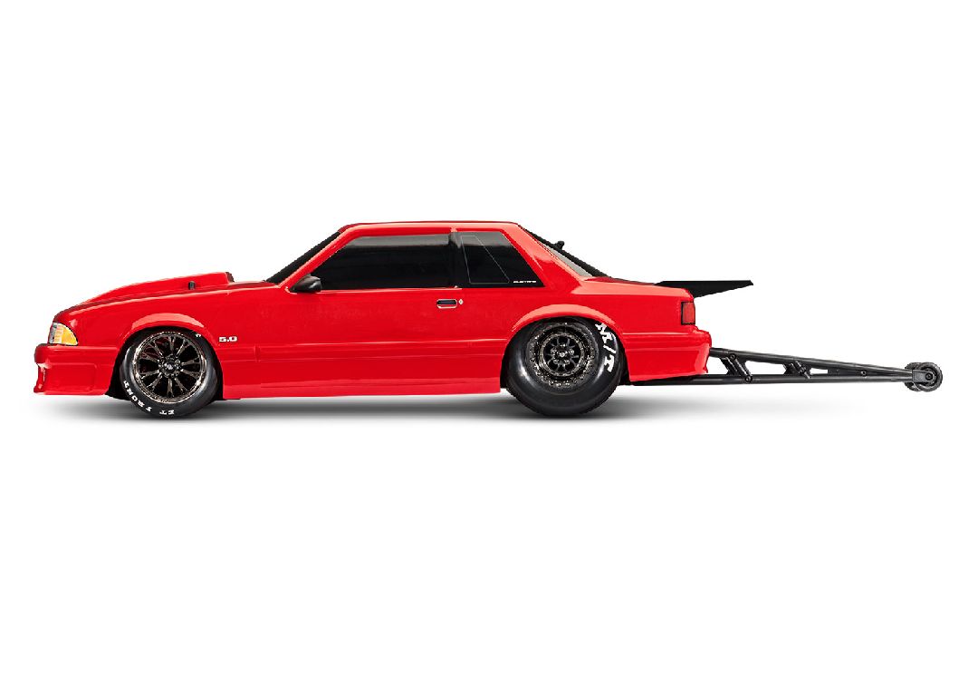 Traxxas Ford Mustang 5.0 Drag Slash Extreme Heavy Duty - Red - Click Image to Close