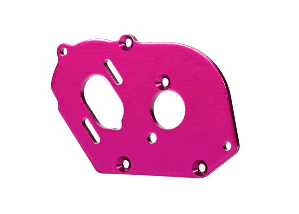 Traxxas Plate, motor, pink (4mm thick) (aluminum)