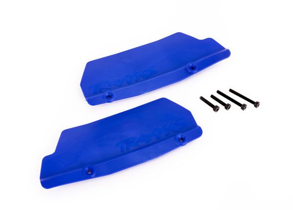 Traxxas Mud guards, rear, blue (left and right)/ 3x15 CCS (2)