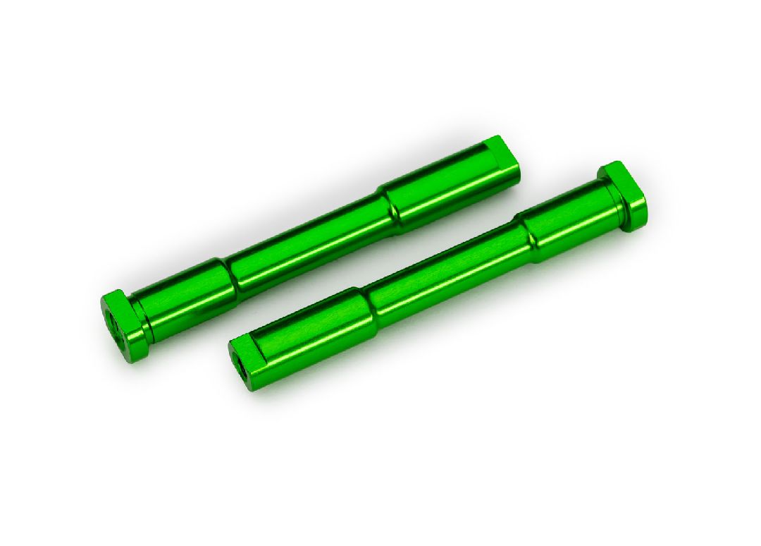 Traxxas Bellcrank posts, steering (aluminum, green-anodized)