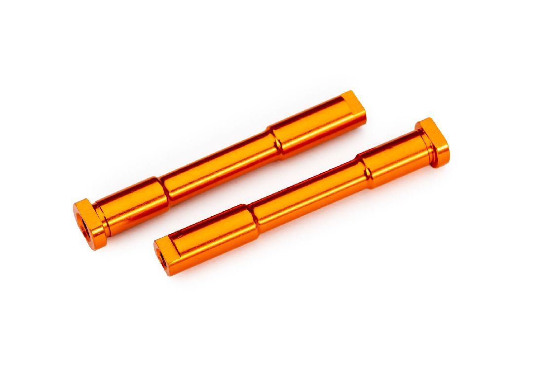 Traxxas Bellcrank posts, steering (aluminum, orange-anodized)