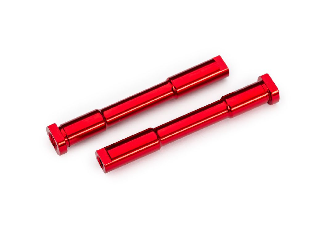 Traxxas Bellcrank posts, steering (aluminum, red-anodized)