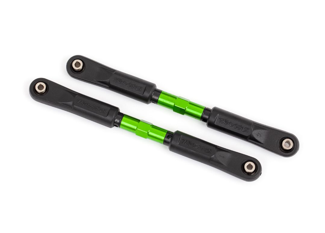 Traxxas Camber Links, Front, Sledge (Tubes Green-Anodized, 7075-T6 Aluminum, Stronger Than Titanium) (117Mm) (2)/ Rod Ends, Assembled With Steel Hollow Balls (4)/ Aluminum Wrench, 8Mm (1)