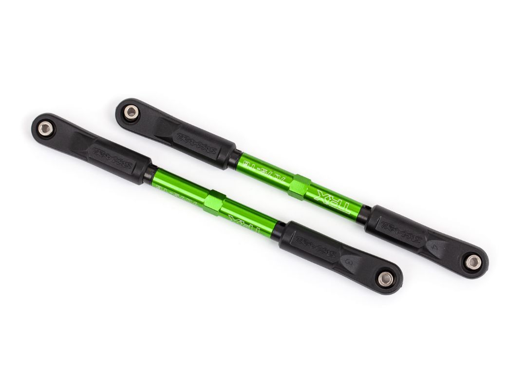 Traxxas Camber Links, Rear, Sledge (Tubes Green-Anodized, 7075-T6 Aluminum, Stronger Than Titanium) (144Mm) (2)/ Rod Ends, Assembled With Steel Hollow Balls (4)/ Aluminum Wrench, 8Mm (1)