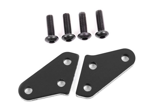 Traxxas Steering Block Arms (Aluminum, Dark Titanium-Anodized) (2) (Fits TRA9635 Series & 9637 Series Steering Blocks)