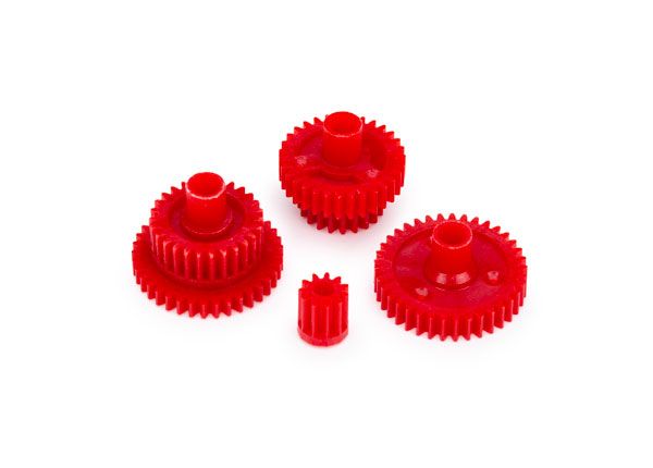 Traxxas Gear set, transmission (6.8:1 reduction ratio) - Red