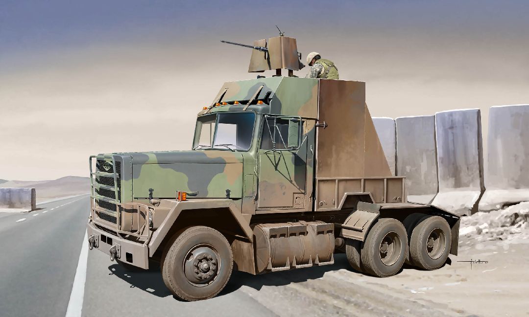 Trumpeter 1/35 M915 Gun Truck - Click Image to Close