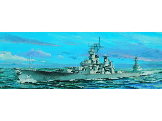 Trumpeter 1/700 U.S. Battleship BB-61 Iowa 1985