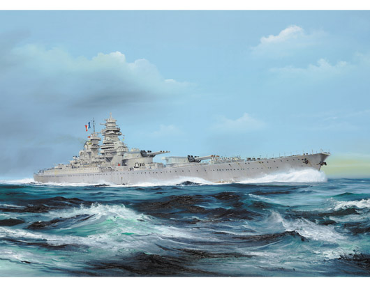 Trumpeter 1/700 French battleship Richelieu (1946)