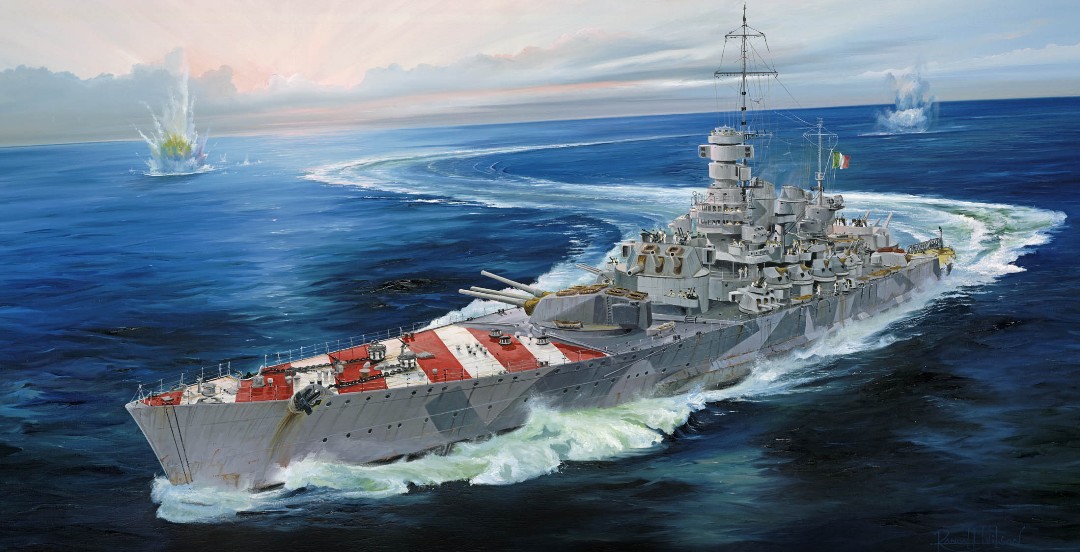 Trumpeter 1/700 Italian Navy Battleship RN Roma 1943