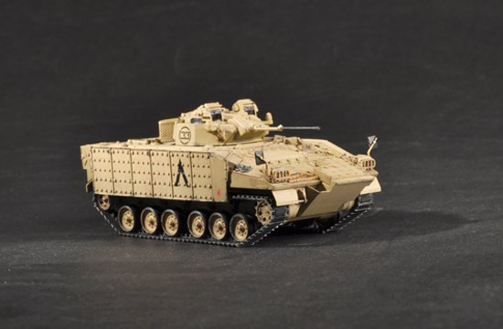 Trumpeter 1/72 British Warrior Tracked Mechanized Combat Vehicle up-armored