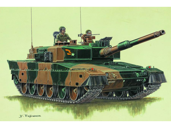 Trumpeter 1/72 Japan Type90 Tank - Click Image to Close