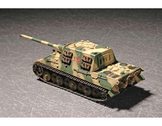 Trumpeter 1/72 German Sd.Kfz 186 Jgdtiger (Porsche gear) w Zimmerit