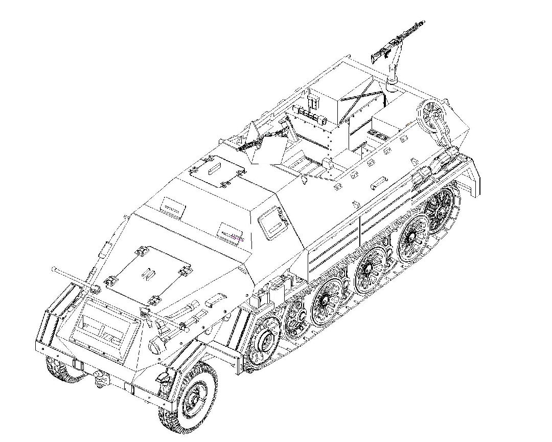 Trumpeter 1/72 Sd.Kfz.8 Gepanzerte 12t