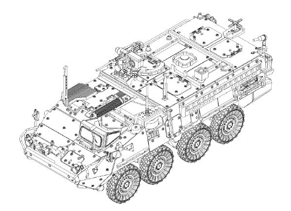 Trumpeter 1/72 US Army M1131 Stryker FSV