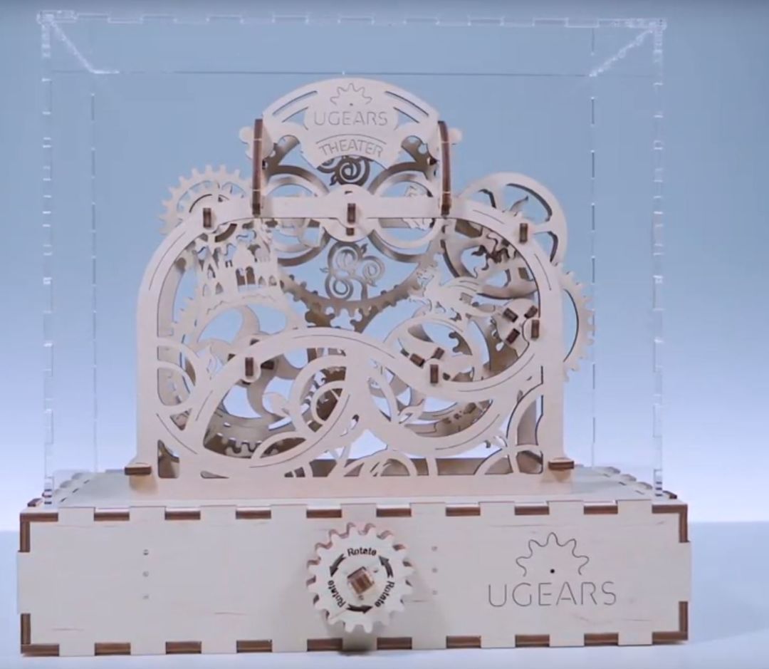 UGears Assembled Demonstration Model Theater with Handle NOT FOR RESALE
