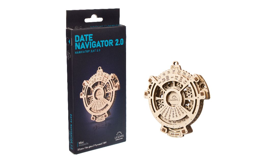 Ugears Date Navigator 2.0 Mini-model - 32 Pieces