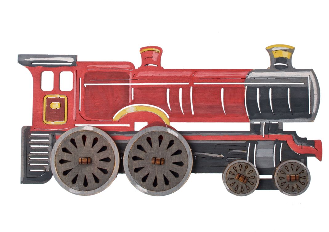 Ugears Hogwarts Express Wooden 3D-Puzzle Coloring - 13 Pieces