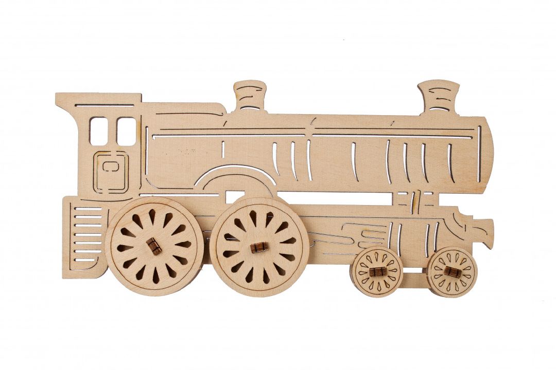 Ugears Hogwarts Express Wooden 3D-Puzzle Coloring - 13 Pieces