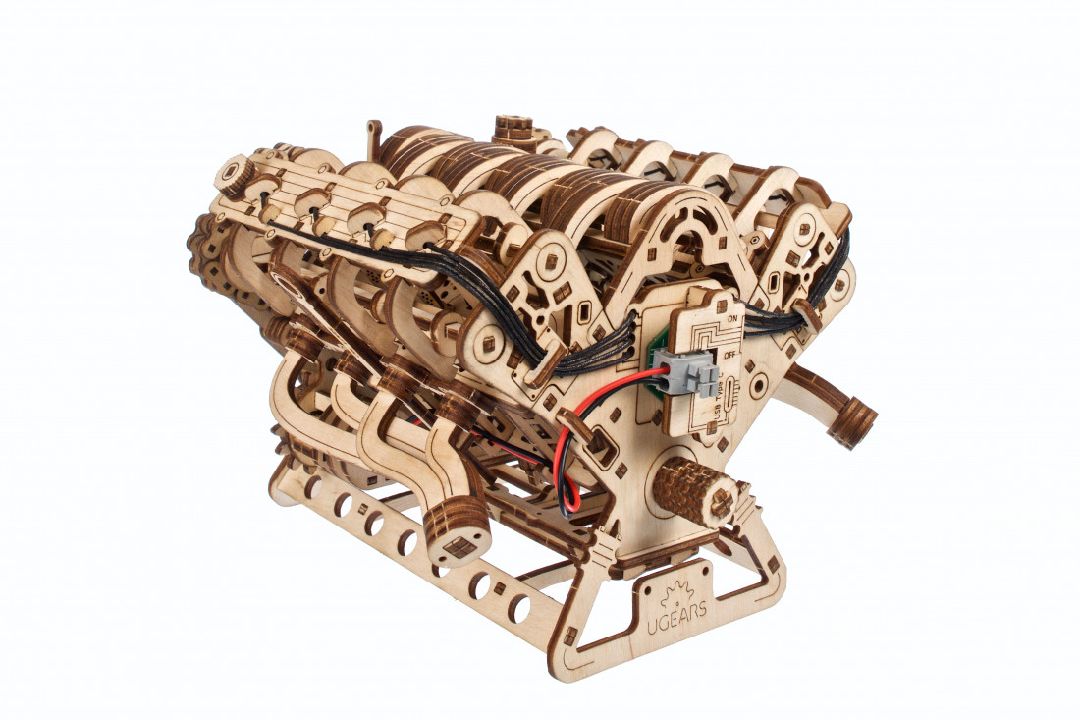 Ugears Engine V8 - 776 Parts (Advanced)