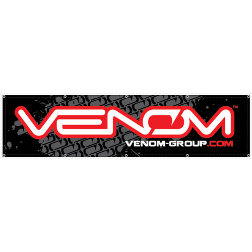 Venom Logo Banner 2x8 - Black